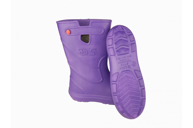 Женские сапоги пенка EVA-07 фиолетовые с чулком