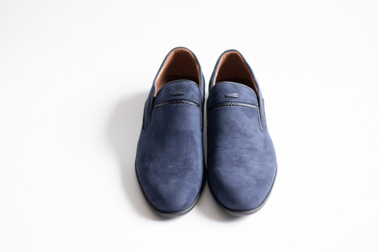 Мужские туфли 8021-5 т.синий