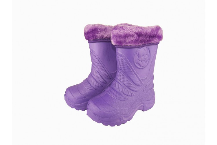 Детские сапоги пенка EVA-04 зимние фиолетовые