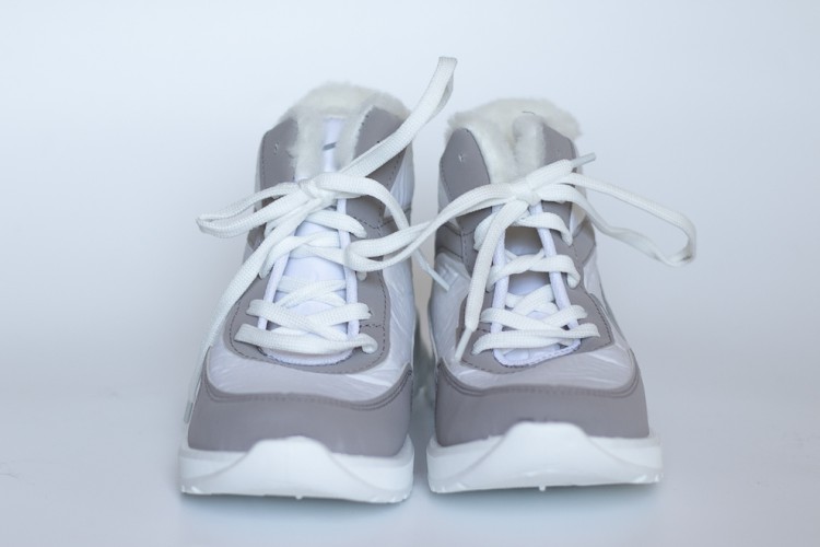 Женские ботинки Жб-5 бело-сер