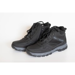 Мужские ботинки РБ-1 черно-серый замок