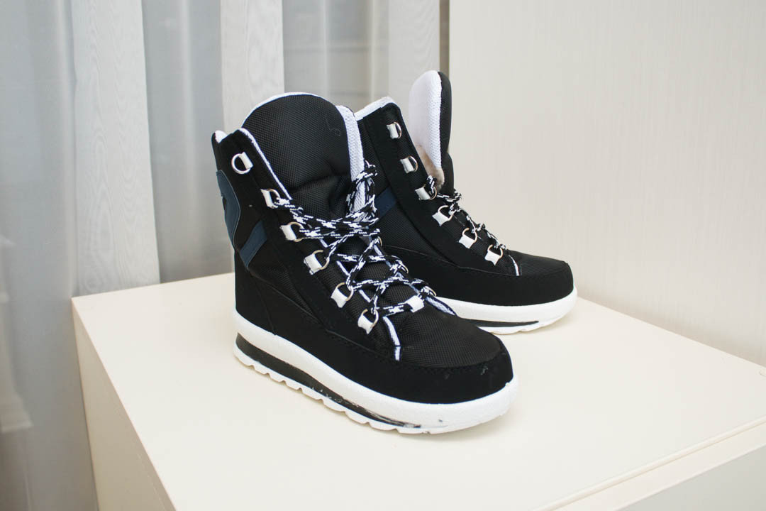 Женские сапоги 445 черно-синие