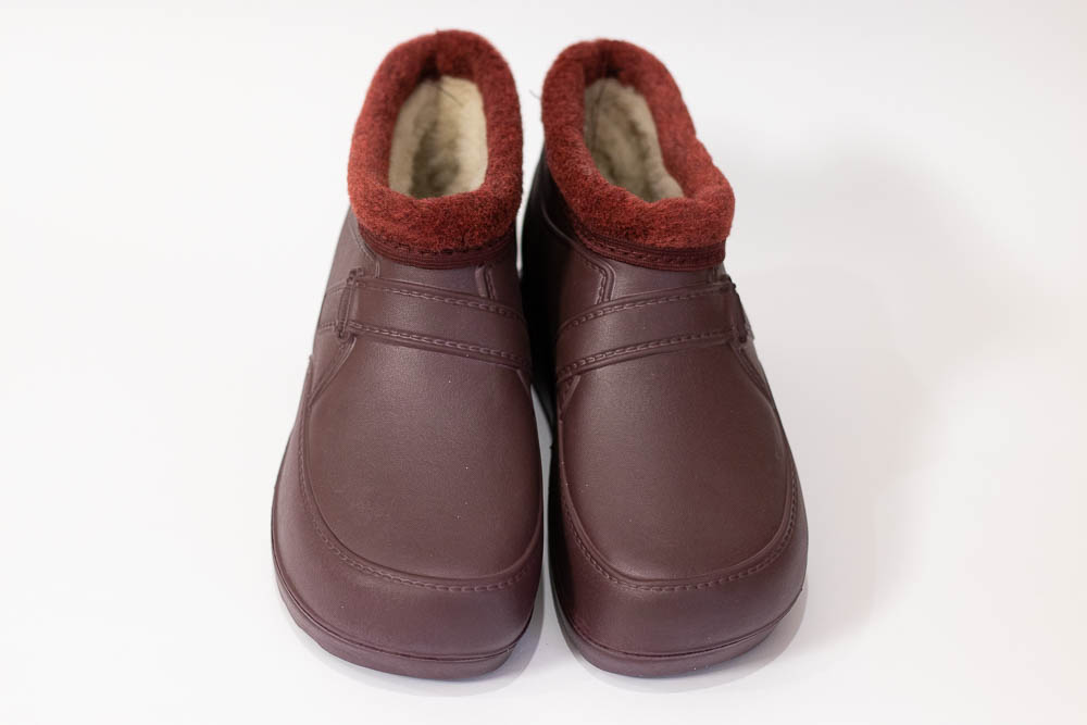 Женские галоши ГП-32 мех бордо