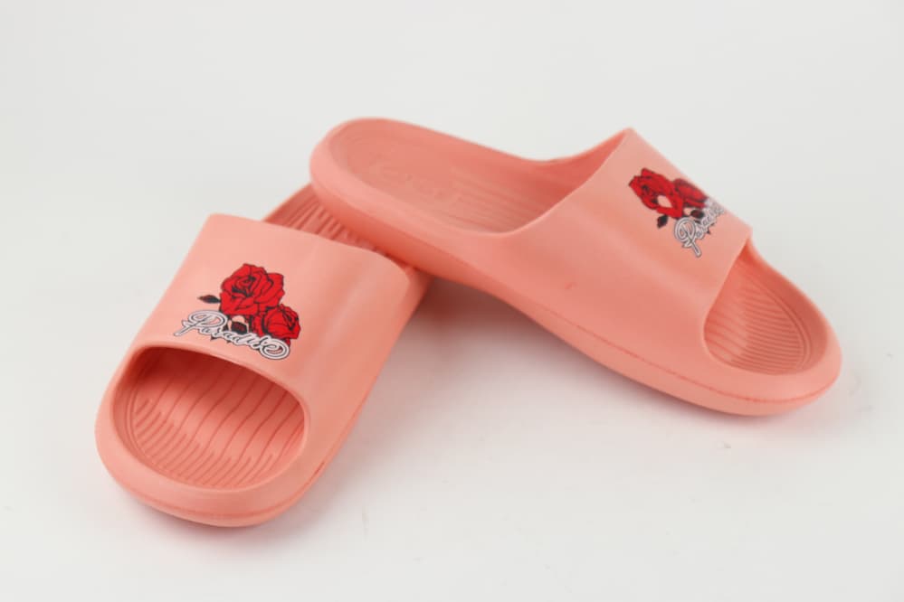 ЖЕНСКИЕ ШЛЕПКИ (КОД: ПЖ-45 декор роза)
