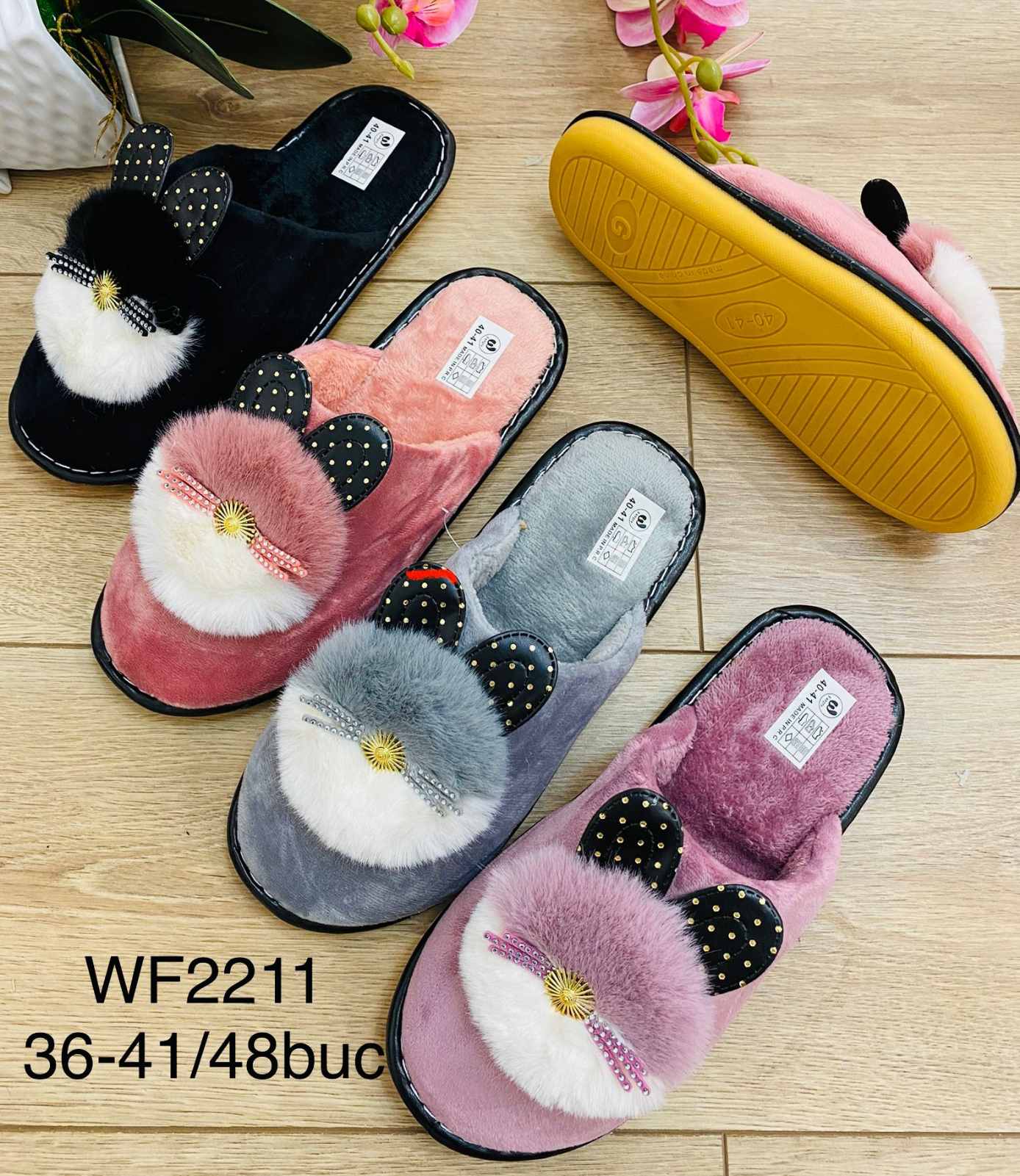 ЖЕНСКИЕ ТАПОЧКИ WF-2211 ассорти