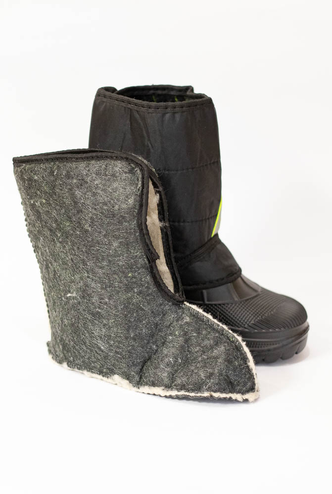 Детские дутики Гармас черн-салат