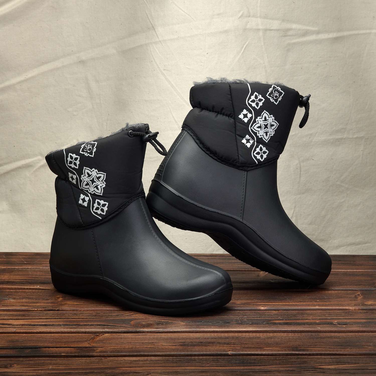 Женские зимние дутики d-335 черный