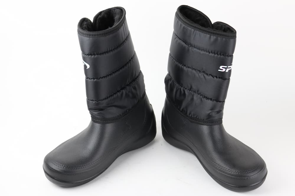 Женские дутики ЖДЛ-02 черный высокий спорт