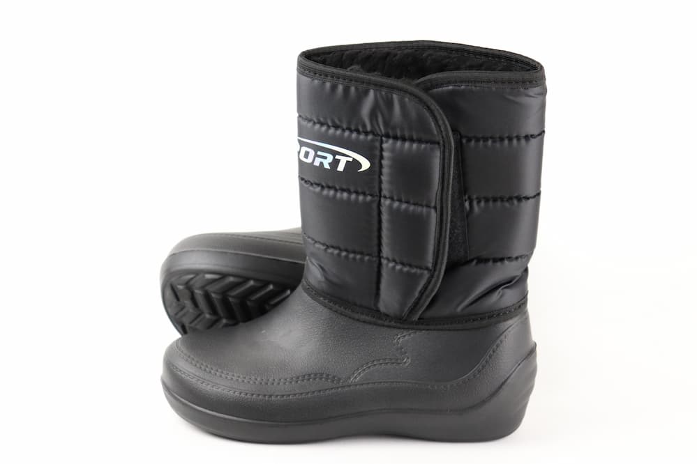 Женские дутики ЖДЛ-02 черный высокий спорт